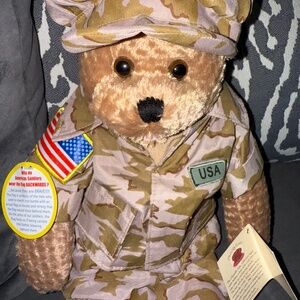 Chantilly Lane Musical Bears - US Military Desert Fatigue Bear